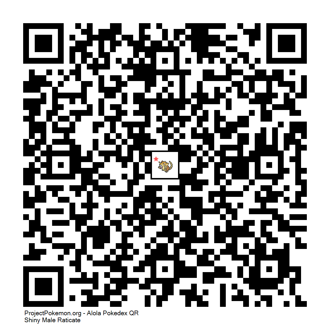 Cdigo QR de Raticate variocolor